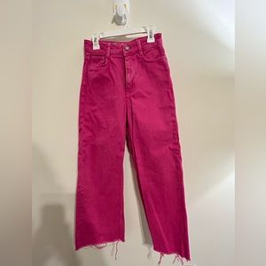 Zara pink jeans size 0